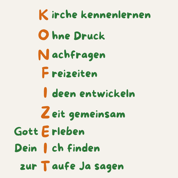 Konfizeit für die Konfirmation 2028 startet 