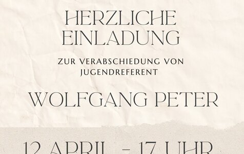 Abschied von Wolfgang Peter