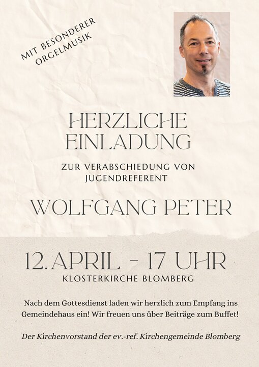 Abschied von Wolfgang Peter