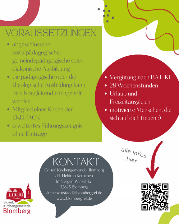 Jugendmitarbeiter*in (w/m/d) gesucht